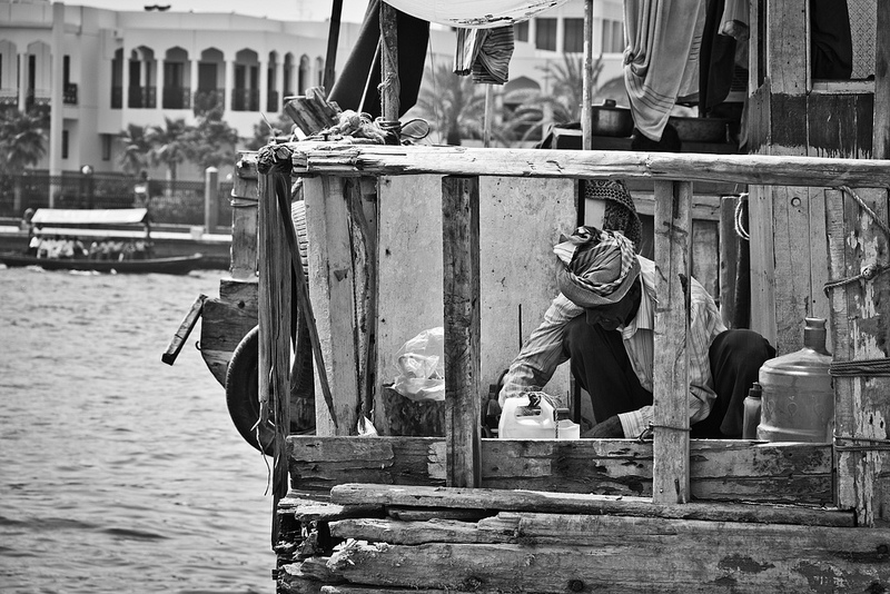 A Resident in Dubai who lives on a Dhow